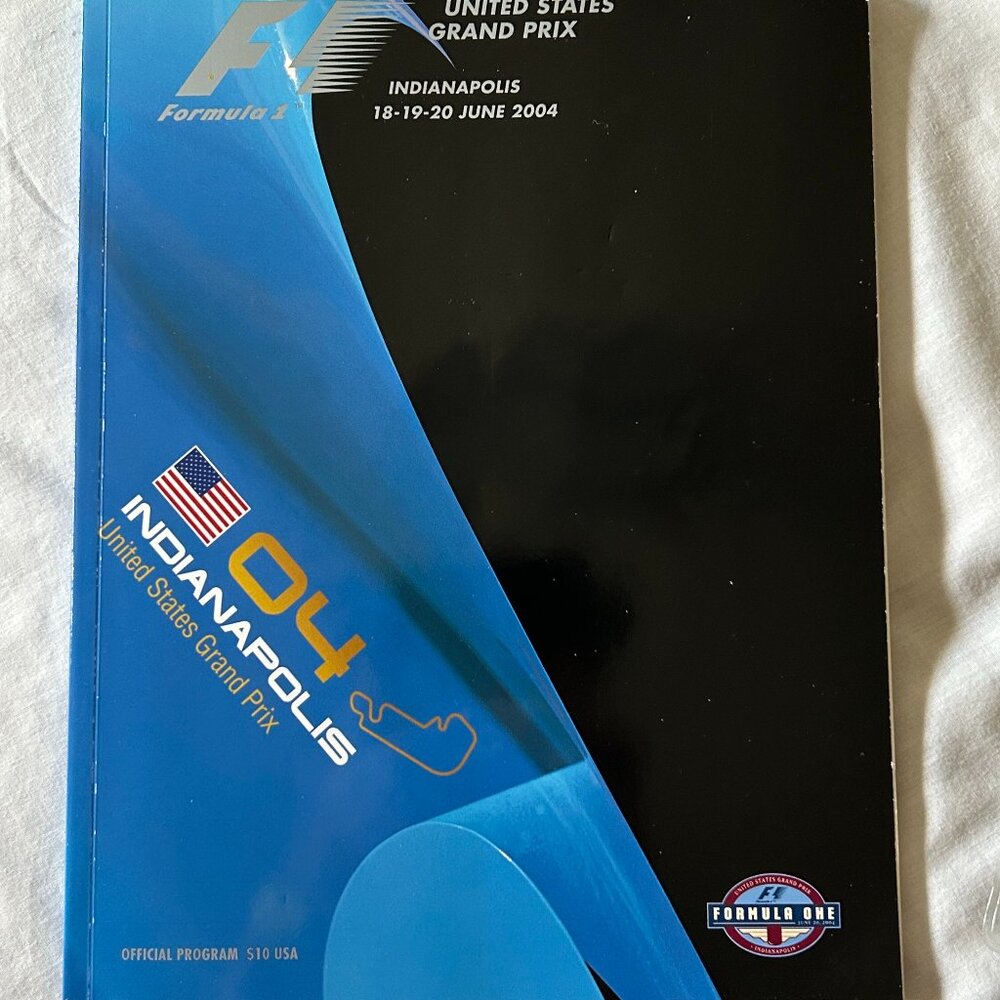 PRICE DROP Souvenir Set USA Formula 1 Race Indianapolis June 2004